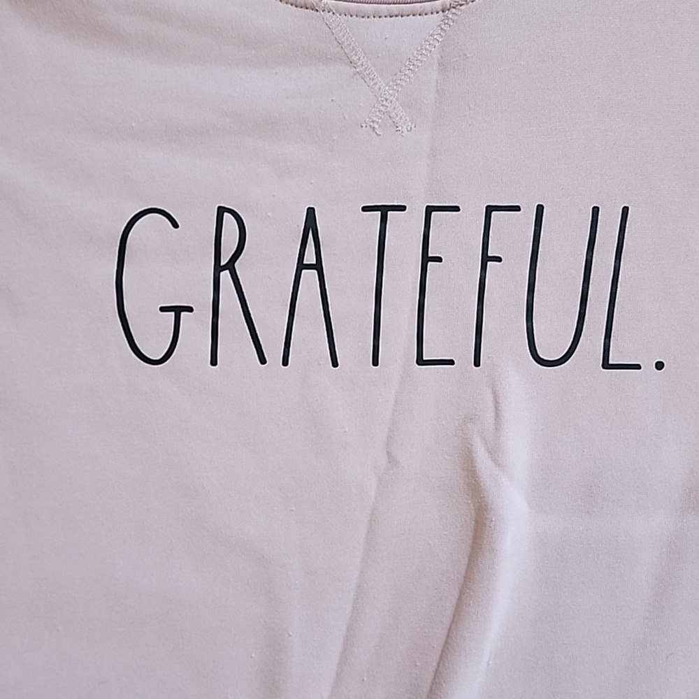 Rae Dunn Grateful Sweatshirt Sz XL - Picture 2 of 4